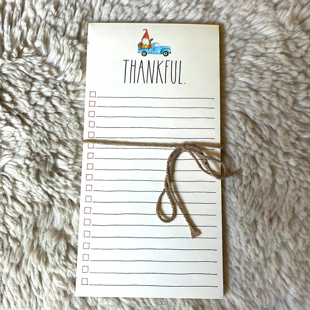 RAE Dunn notepad
